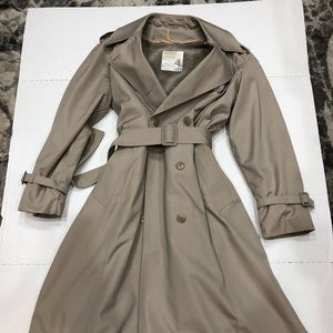 Trench Coat, Beige, Sz 12 w remove-able lining